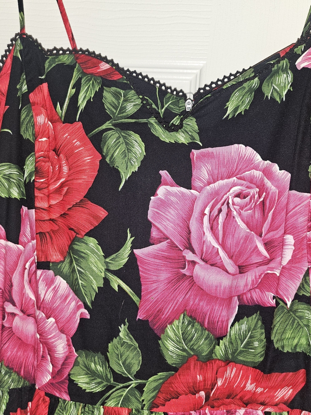 Bernie Dexter Scallop Dress in Rose print Sz 2x - Picture 3 of 4